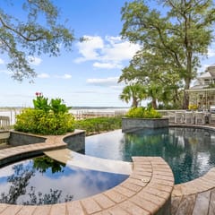Rhetts Bluff Stunner!  Private dock and pool/spa