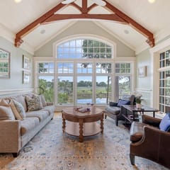 River views, guest house and pool