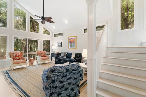 Golf course views, easy beach walk! - Image 5